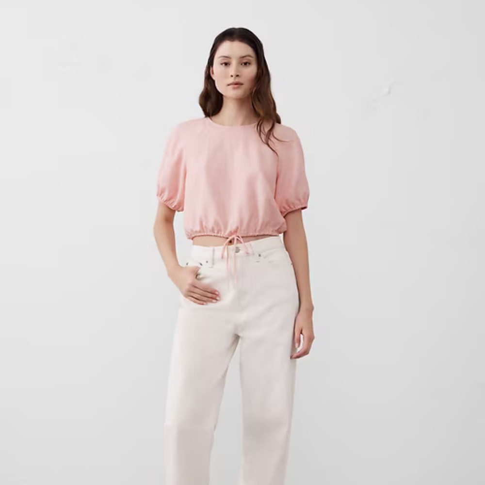 Banana Republic Pink Linen Blouse